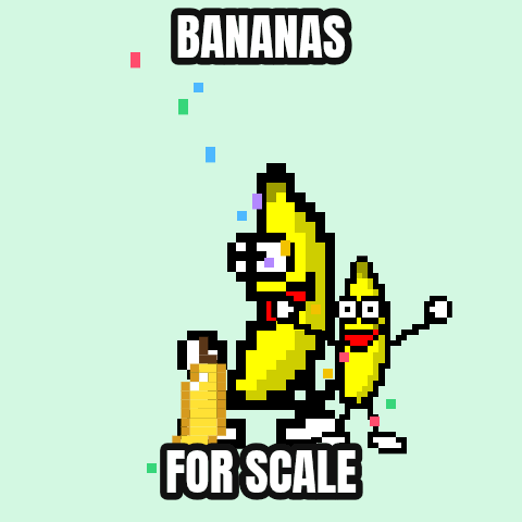 BANANAS FOR SCALE — a custom dancing banana by a banana fan