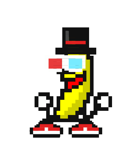 Custom dancing banana — a custom dancing banana sticker by a banana fan