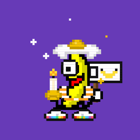Custom dancing banana — a custom dancing banana meme GIF by PBJ