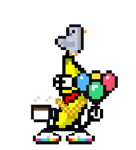 Party Banana — a custom dancing banana by Madam Apples